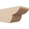 Ekena Millwork 6in. W x 6in. H x 12in. L Crestline Woodgrain TimberThane Rafter Tail, Primed Tan RFTUR06X06X12CRERCPR - alternate 1